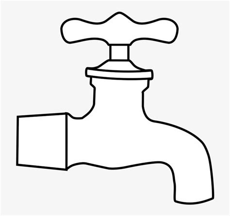 faucet handles controls drawing plumbing computer colouring page