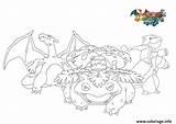 Dracaufeu Tortank Florizarre Bulbizar Pokémon Pikachu Sacha Poker Glamorous Coloriages sketch template