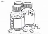 Bottle Frasco Pastillas Pill Medication Objects Tutorials Drawingtutorials101 Getdrawings sketch template