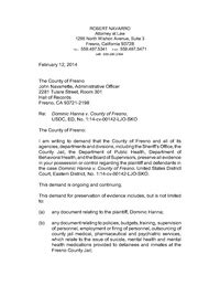 hanna  county  fresno ca letter requesting preservation