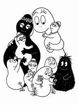 Barbapapa Familie Paradijs Topkleurplaat Stripfiguren sketch template