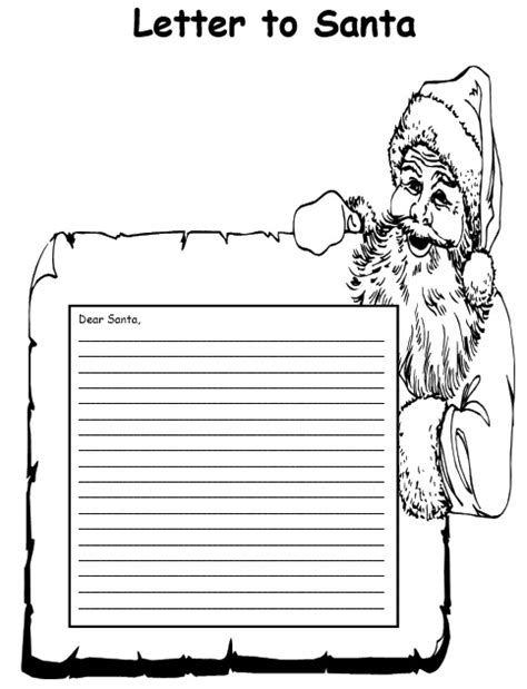 printable christmas letter templates word   collections