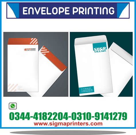envelope printing sigma printers