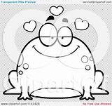 Frog Clipart Chubby Infatuated Outlined Coloring Cartoon Vector Cory Thoman sketch template