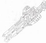 Laser Cannon Coloring Pages Plasma Minigun Rifle Deviantart Deus Mj12 Ex Template Sketch sketch template