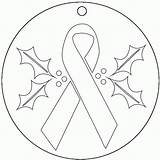 Ribbon Cancer sketch template