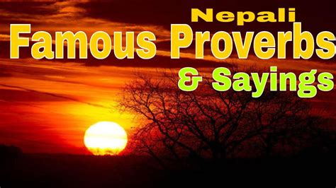 [nepali] proverbs and sayings youtube