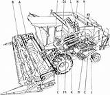 Combine Harvester Drawing Parts Iso Getdrawings Harvesting Equipment Grain sketch template