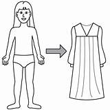 Nightgown Coloring Do2learn Autism Communication Take Off Picturecards sketch template