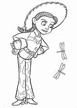 Coloring Jessie Pages Disney Story Channel Toy sketch template
