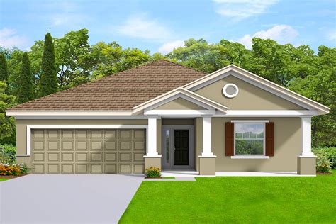 story house plan  gabled front entry ka architectural