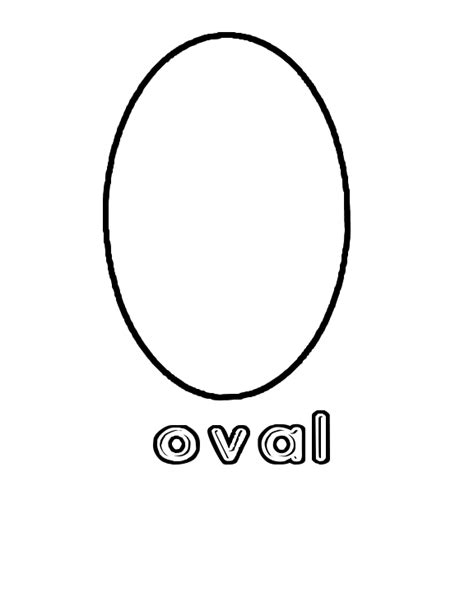 images  oval shape worksheets  preschoolers oval shape