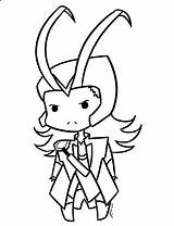 Loki Coloring Pages Chibi Marvel Printable Avengers Color Easy Print Cute Kids Sketch Getcolorings Choose Board Sketchite sketch template