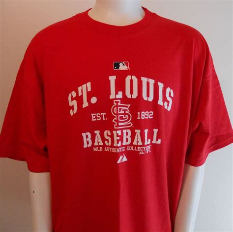 St Louis Cardinals Est 1892 T Shirt Extra Large Xl Mlb Authentic
