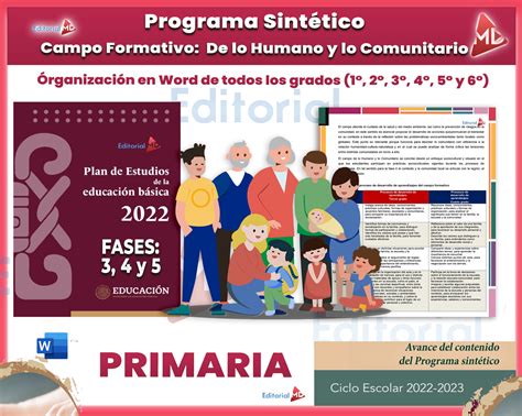 programa sintetico de lo humano  lo comunitario todos los grados de