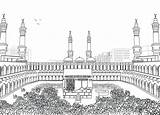 Mewarnai Kakbah Coloriage Kaaba Mandala Haram Islami Ramadan Kumpulan Masjidil Ausmalbilder Islam Paud Langit Serta Menara Tinggi Dua sketch template