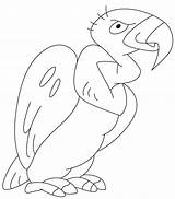 Coloring Vulture Cartoon Buzzard Pages Getcolorings Turkey Kids Color Template Printable sketch template