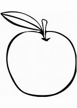 Ausmalbild Apfel sketch template