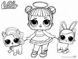 Lol Coloring Pages Dolls Sugar Pet Printable Doll Two Kids Baby Print Unicorn Colouring Color Sheets Girls Angel sketch template