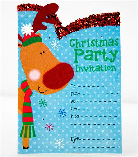 printable christmas party invitation template print