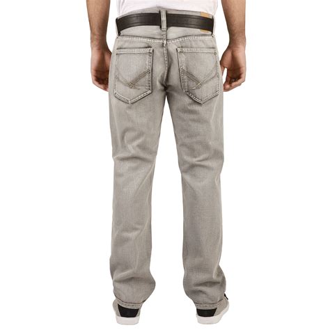 lyst marc ecko trigger wash straight fit jeans in gray for men