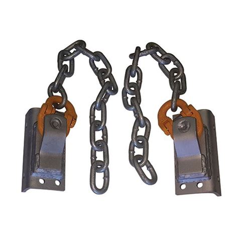 safety chain holder  aluminium chassis boat trailer rails