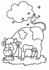 Vaca Pastando Vache sketch template