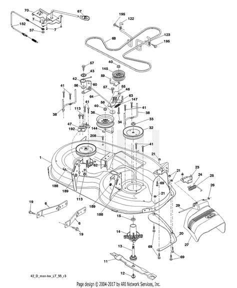 poulan ppg    parts diagram  mower deck cutting deck