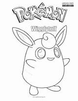 Pokemon Wigglytuff sketch template