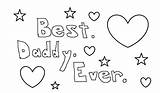 Daddy Ever Coloring sketch template