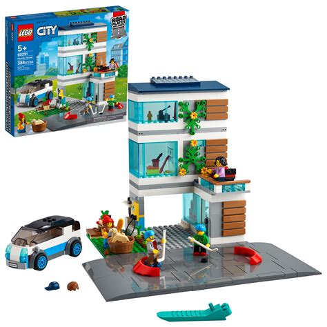 lego city family house  building toy  kids  pieces