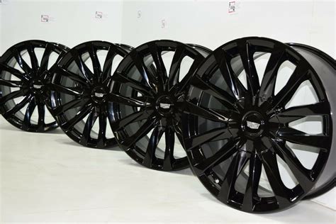 cadillac escalade platinum black factory oem original wheels rims