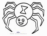 Spider Coloring Pages Cartoon Kids Printable Spiders Drawing Print Color Clipart Cute Web Template Anansi Printables Masks Animal Large Mask sketch template