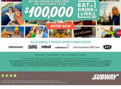 subway competitions competitionscomau