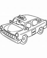 Cab Taxi Coloring Colouring Print Pages Drawing Topcoloringpages Printable Color Getcolorings Getdrawings sketch template