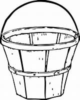 Bushel Clip Clipart Basket Cliparts Library sketch template
