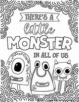 Coloring Monster Monsters Pages Kids Cute Silly Little Printables Funny Just Hopefully Spooky Scary Silliness Nothing Smile Bring There Some sketch template