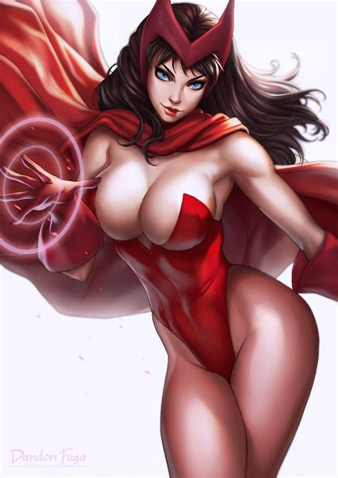 scarlet witch hot pinup art scarlet witch magical porn