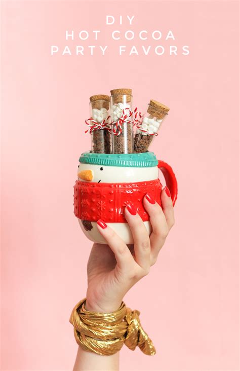 diy hot cocoa party favors  crafted life
