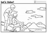 Coloring Pages Hiking Recycling Worksheets Worksheeto Via Earth sketch template