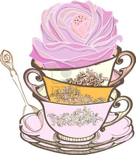 vintage tea cliparts   vintage tea cliparts png