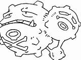 Pokemon Coloring Weezing Pages Mega Weedle Cubchoo Froakie Pinsir Poliwag Getcolorings Getdrawings Drawings Color Print Template sketch template