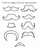 Bigotes Mustache Template Mostachos sketch template