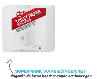 ah basic toiletpapier  laags aanbieding supermarkt aanbiedingen