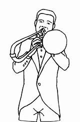 Trompeter Malvorlage sketch template