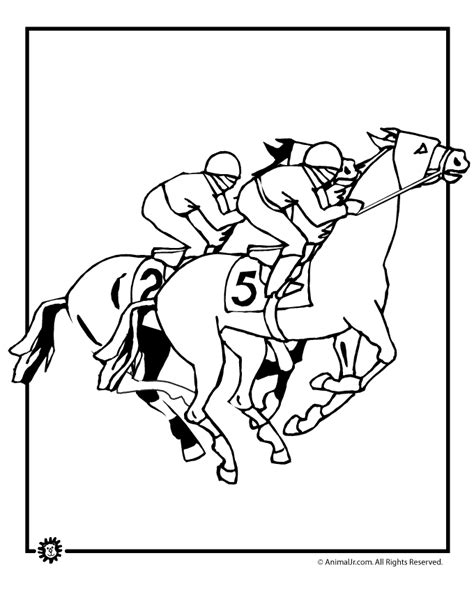 kentucky derby color sheets kentucky derby coloring pages horse