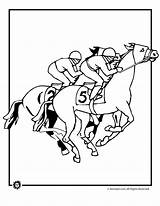 Coloring Derby Kentucky Horse Pages Racing Color Sheets Race Clipart Animal Horses Kids Jr Printables Sheet Party Print Use Clip sketch template