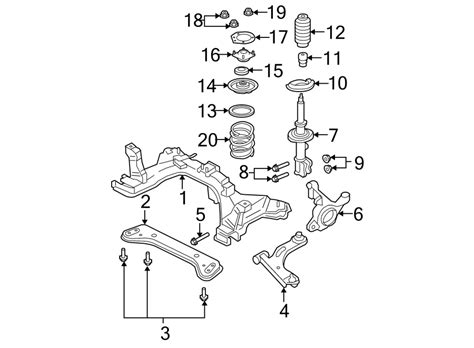 ford escape engine cradle crossmember cmember cross member assembly suspension