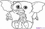 Gremlins Gizmo Gremlin Coloriages Colorier Dibujar Dragoart Mogwai Colouring Drawings sketch template