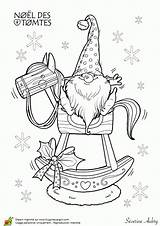 Tomtes Tomte Suedois Hugolescargot Gnome Weihnachten Lutins Greatestcoloringbook Malen Icolor Schablonen Zeichnung sketch template